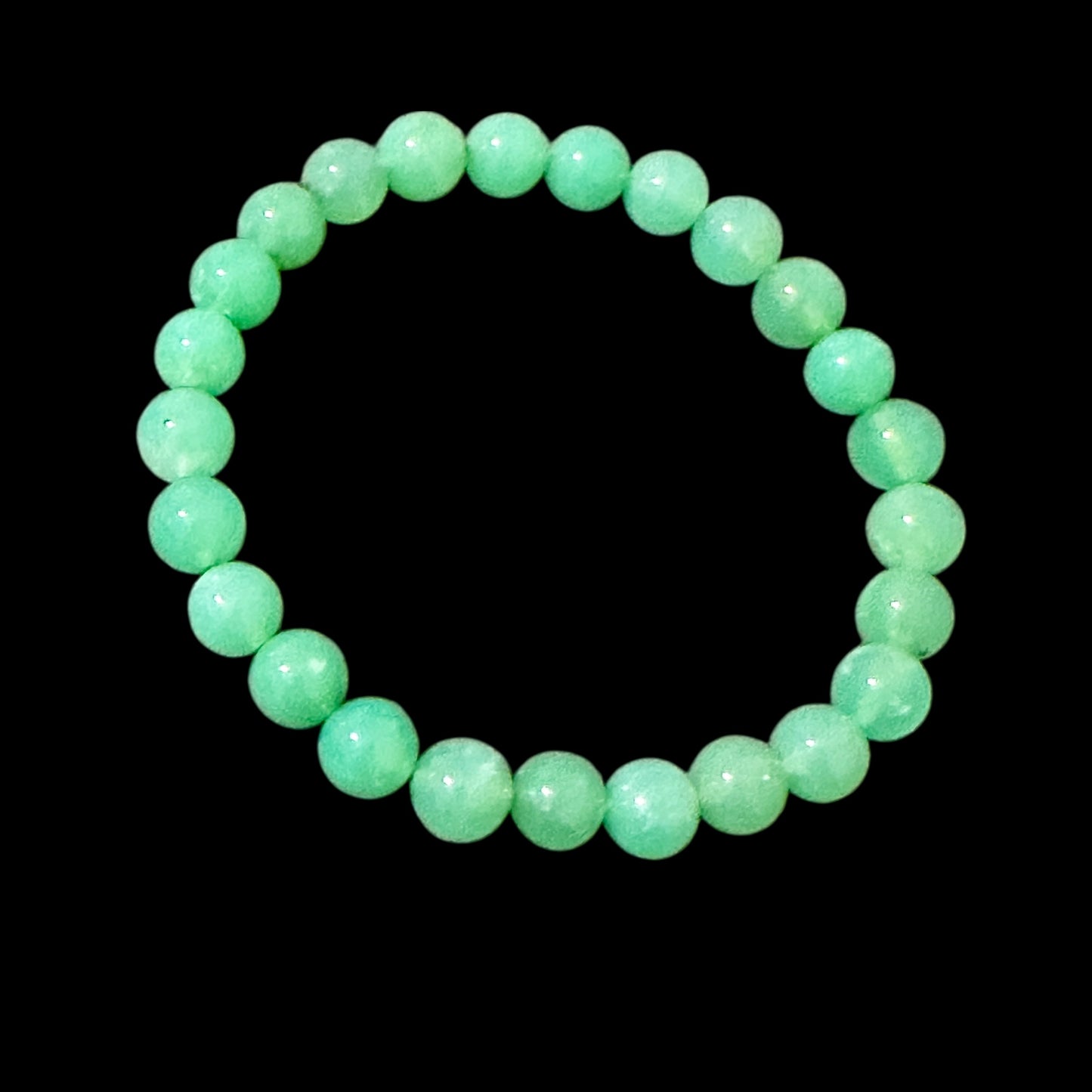 Chrysoprase Premium Top Grade 7mm Bracelet (Encoded & Attuned) Super Lucky Stone 🍀