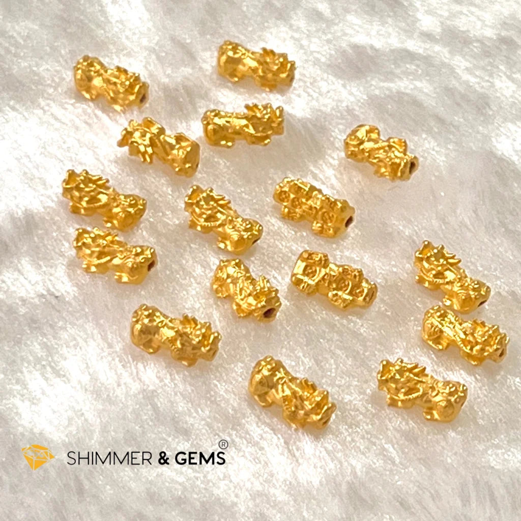 24k Pure Gold 999 Pixiu Ruby Bracelet