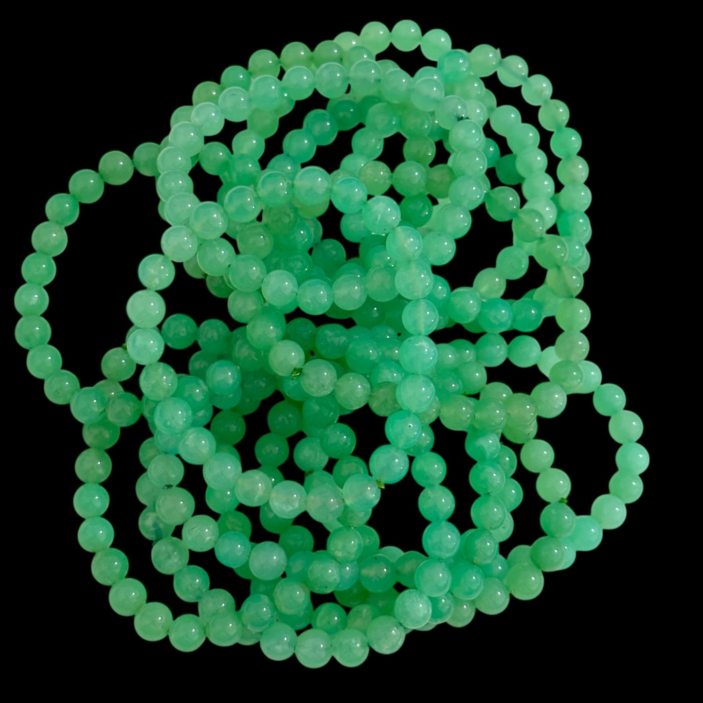 Chrysoprase Premium Top Grade 7mm Bracelet (Encoded & Attuned) Super Lucky Stone 🍀