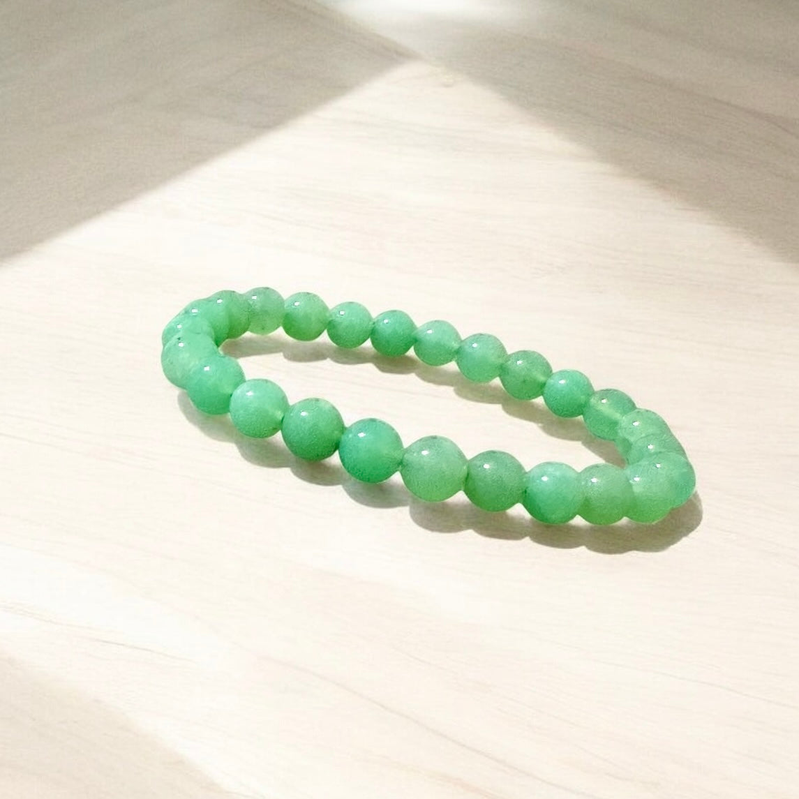 Chrysoprase Premium Top Grade 7mm Bracelet (Encoded & Attuned) Super Lucky Stone 🍀