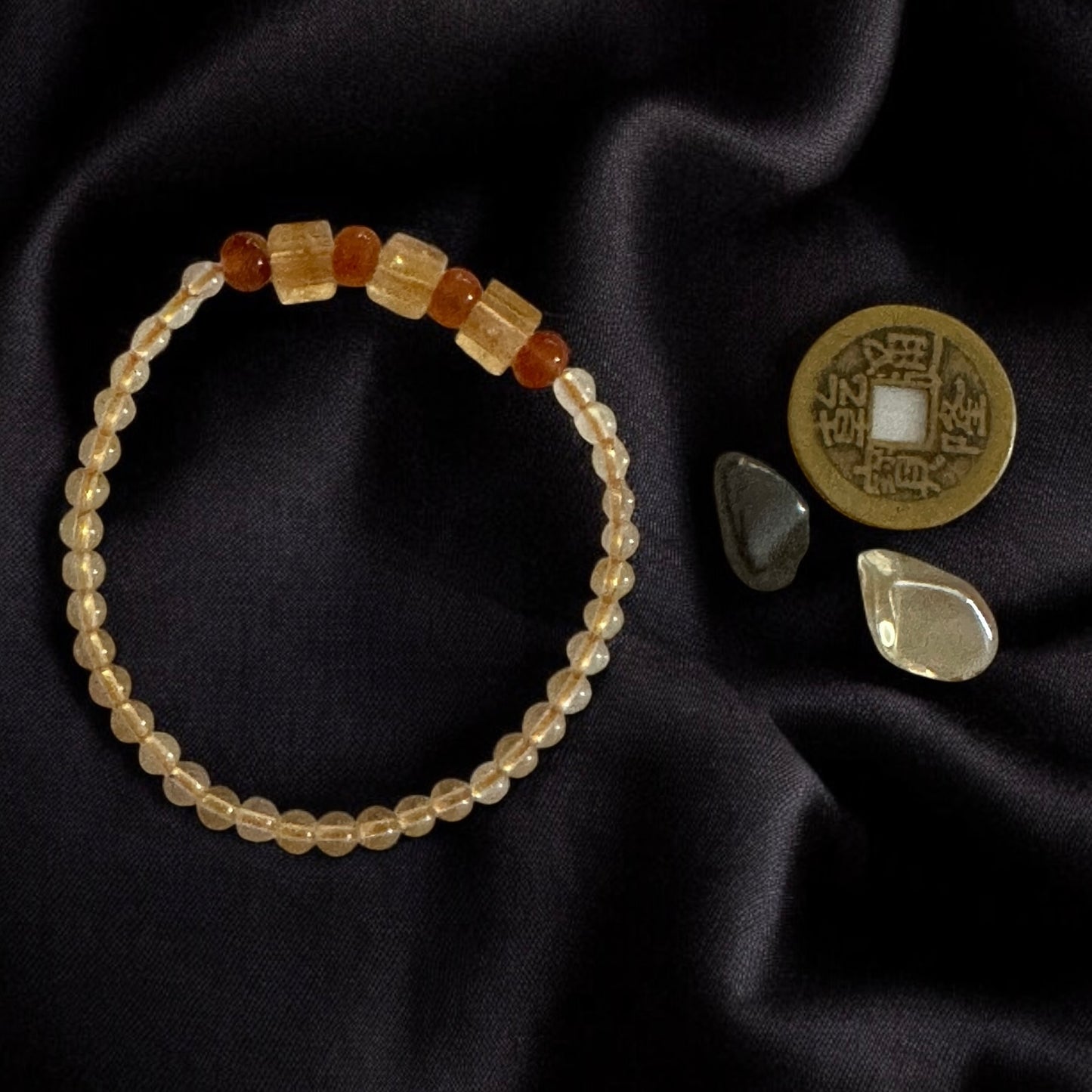 Wealth Support Trio by Audrey (Lightfield Healing + Pocket Stones + Bracelet) Pre-coded & Activated