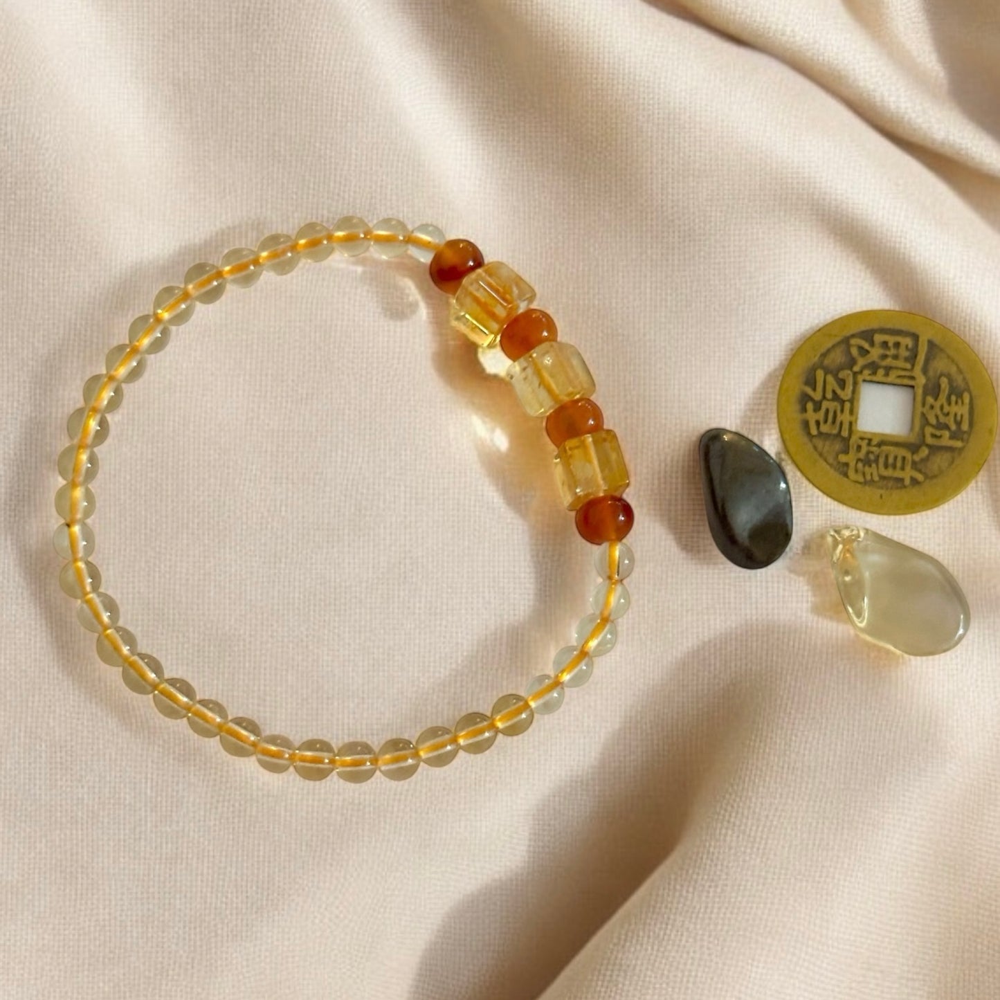 Wealth Support Trio by Audrey (Lightfield Healing + Pocket Stones + Bracelet) Pre-coded & Activated
