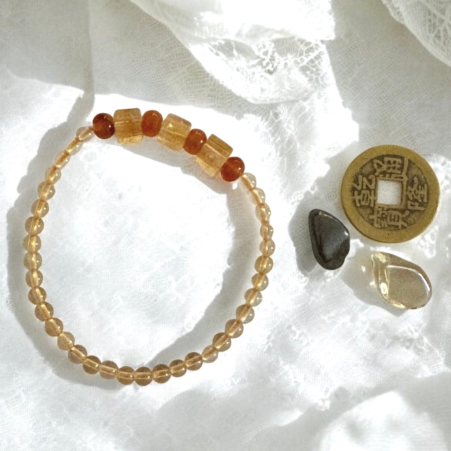 Wealth Support Trio by Audrey (Lightfield Healing + Pocket Stones + Bracelet) Pre-coded & Activated