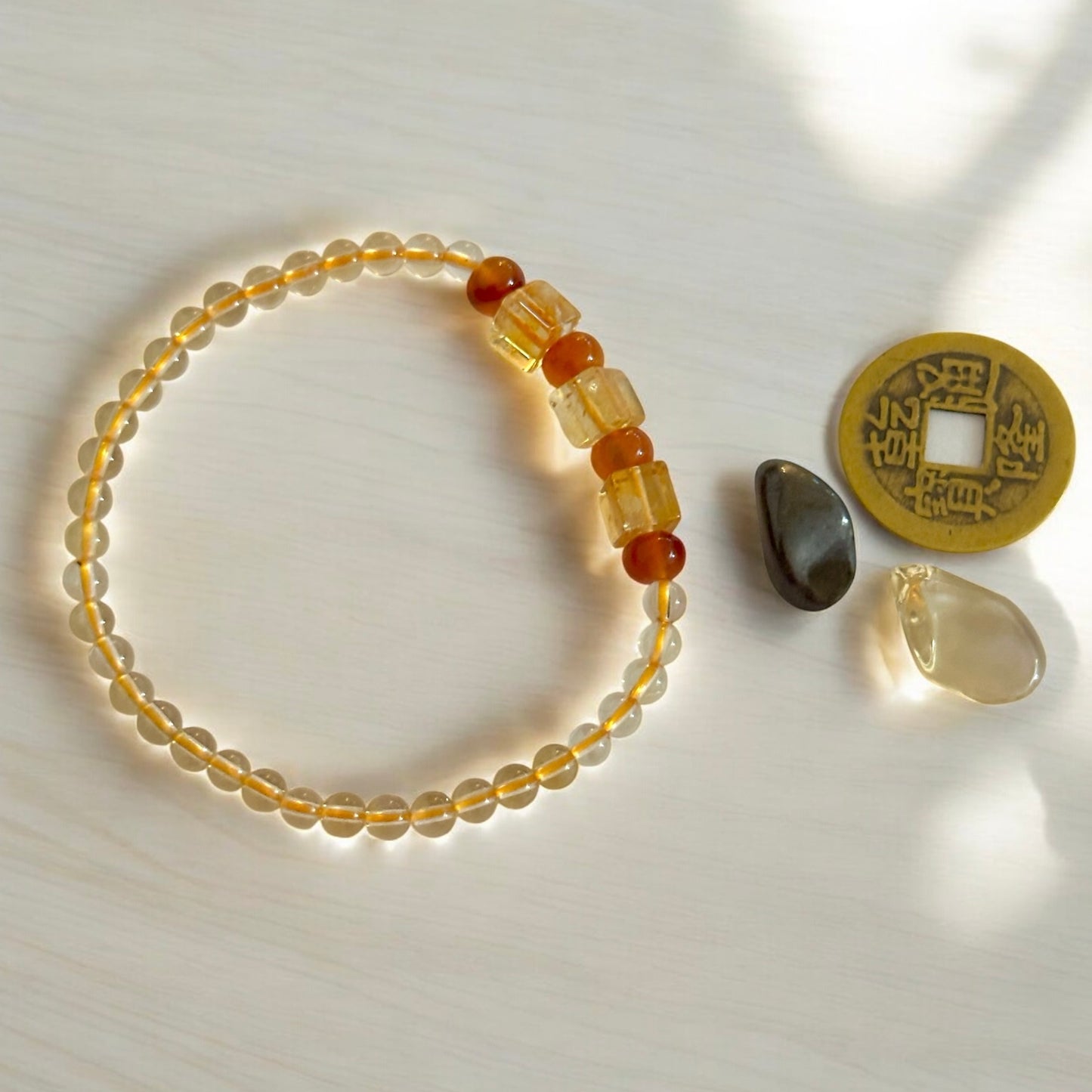 Wealth Support Trio by Audrey (Lightfield Healing + Pocket Stones + Bracelet) Pre-coded & Activated
