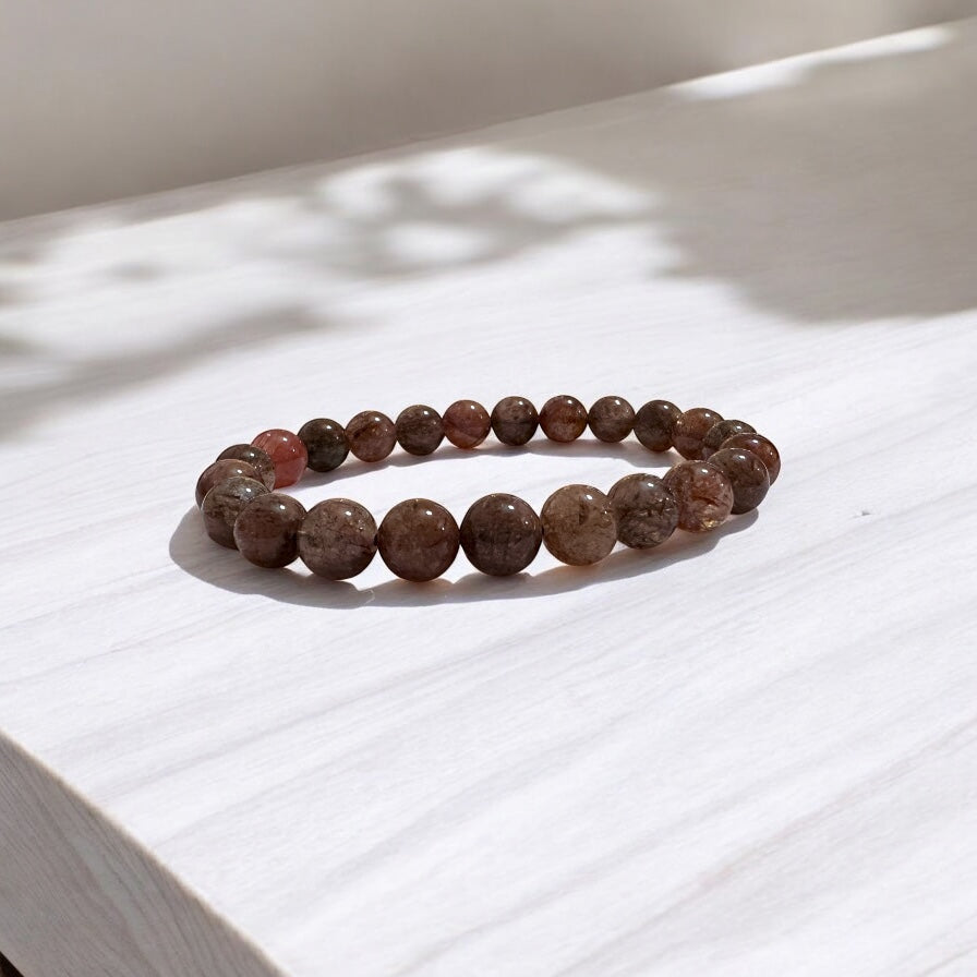 Black Gold Rutile Super 7 Bracelet (Multidimensional Grounding • Abundance Codes • Alchemical Mastery) Sacred Technology Collection