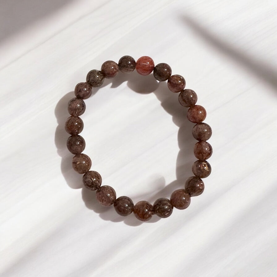 Black Gold Rutile Super 7 Bracelet (Multidimensional Grounding • Abundance Codes • Alchemical Mastery) Sacred Technology Collection