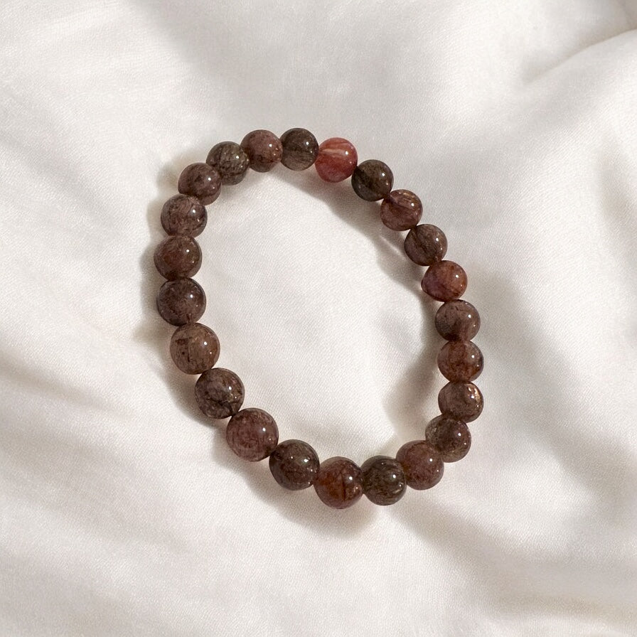 Black Gold Rutile Super 7 Bracelet (Multidimensional Grounding • Abundance Codes • Alchemical Mastery) Sacred Technology Collection