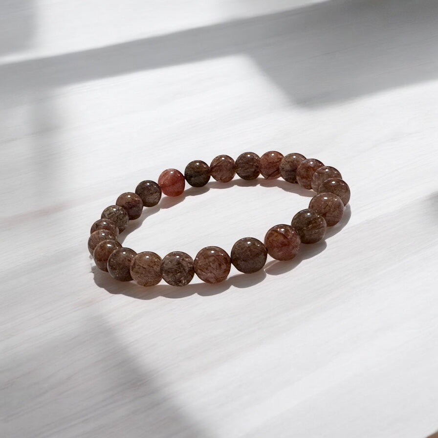 Black Gold Rutile Super 7 Bracelet (Multidimensional Grounding • Abundance Codes • Alchemical Mastery) Sacred Technology Collection