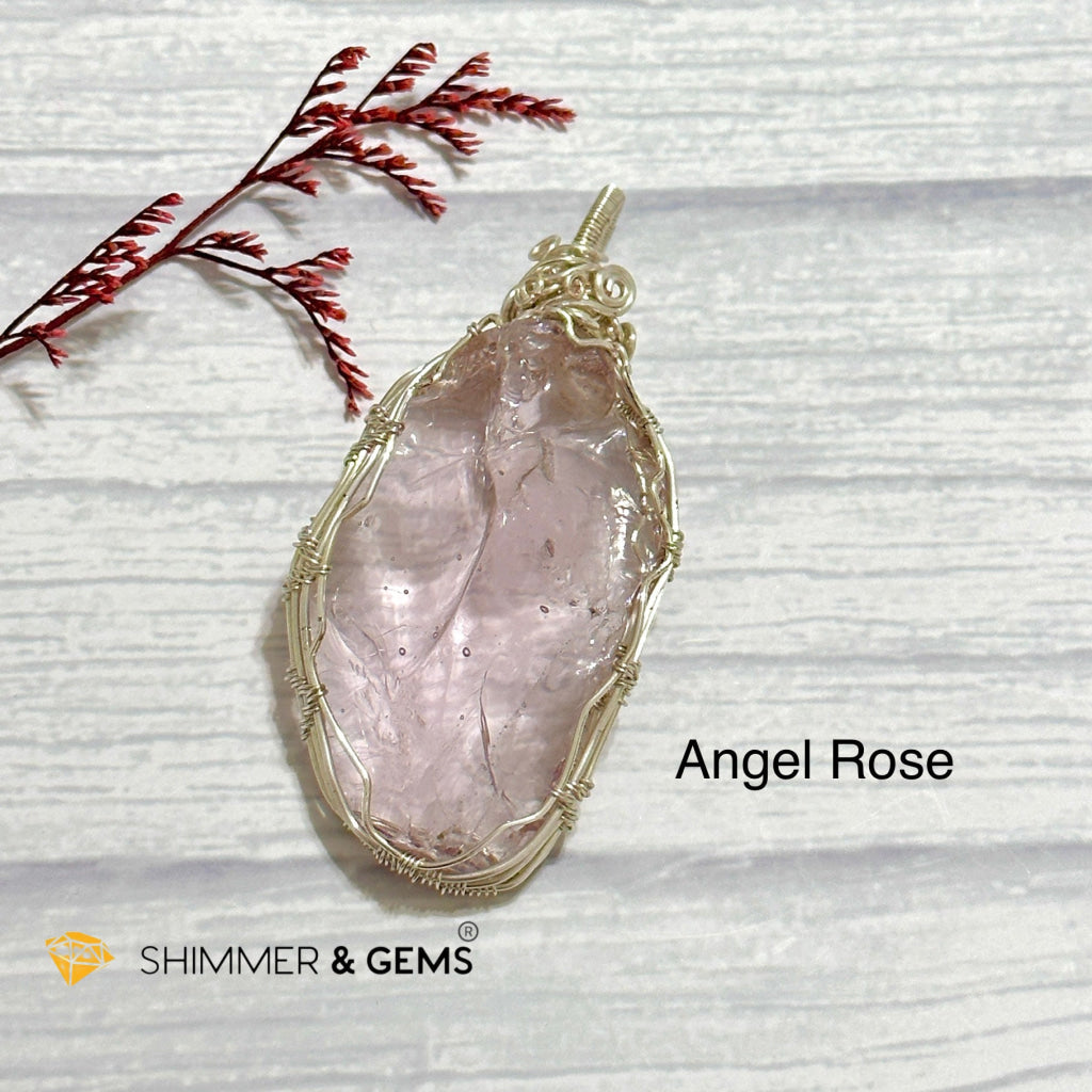 Angel Rose Andara Pendant Wire-Wrapped