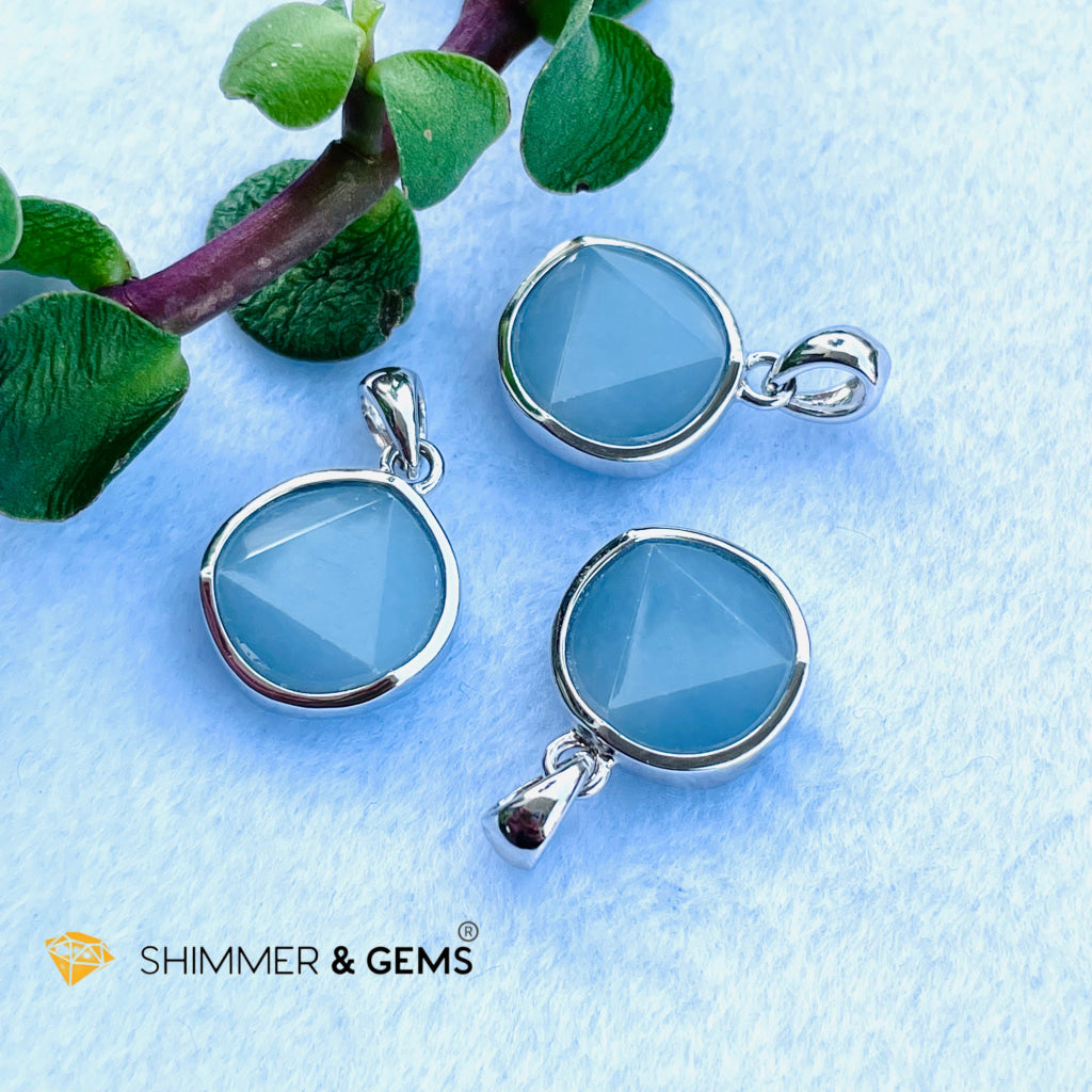 Star Of David Angelite 12Mm Pendant 925 Silver Charms & Pendants