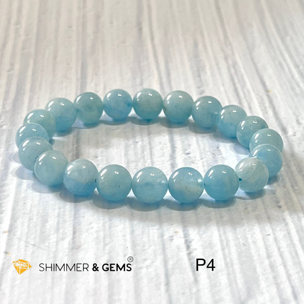 Aquamarine 9Mm Bracelets (Aa Grade) Photo 4 (6)