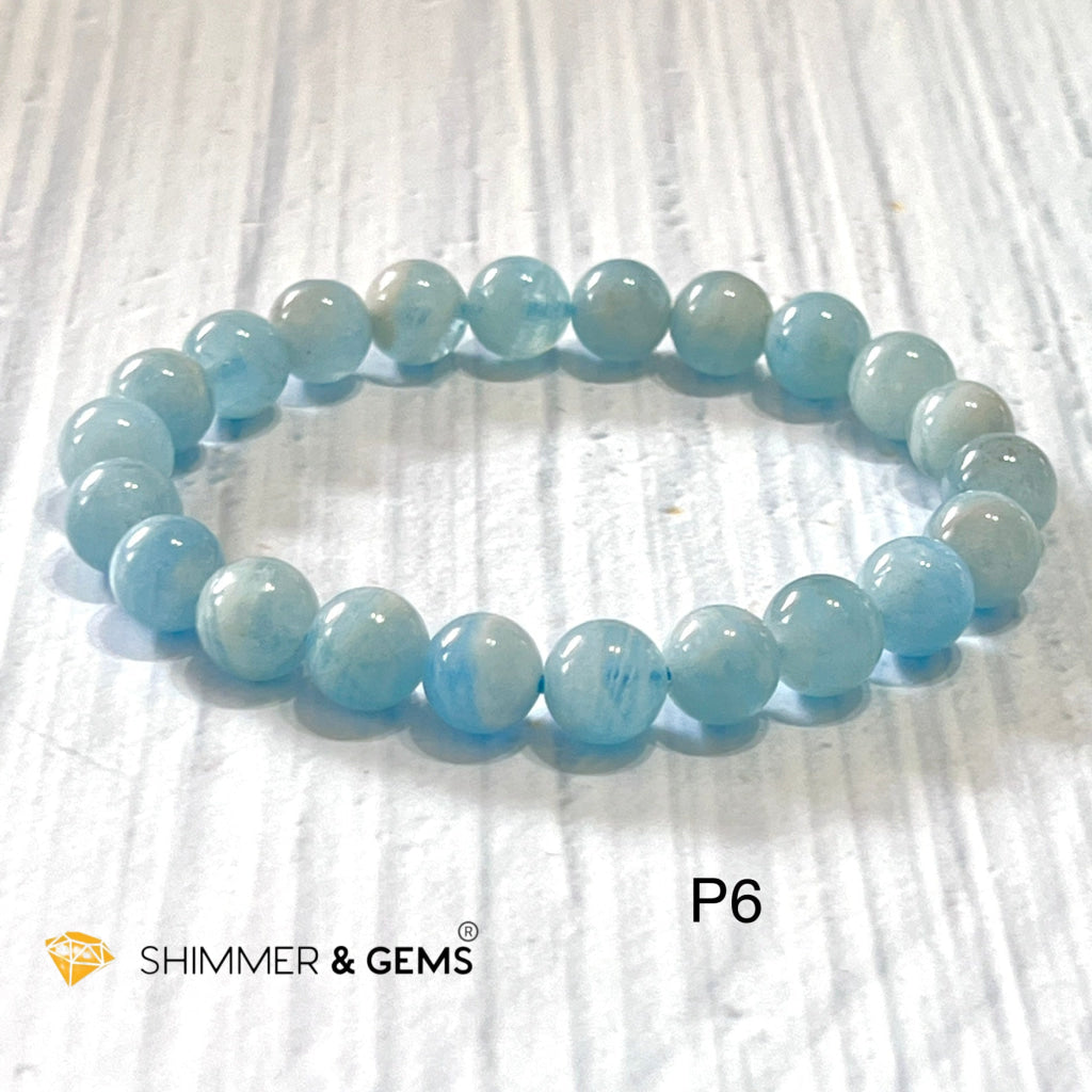 Aquamarine 9Mm Bracelets (Aa Grade) Photo 6 (6.5)