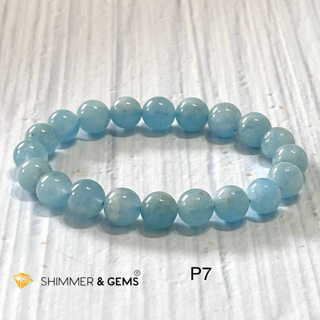 Aquamarine 9Mm Bracelets (Aa Grade) Photo 7 (6)