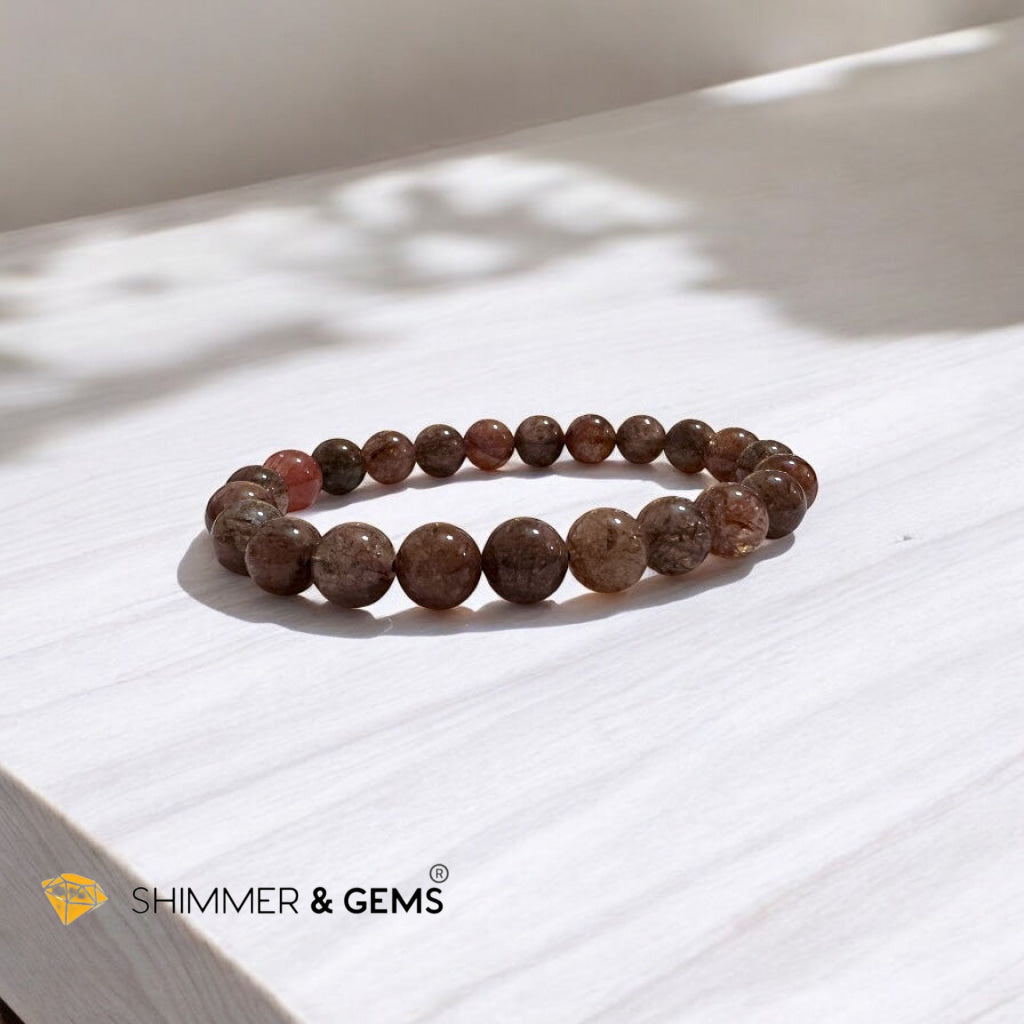 Black Gold Rutile Super 7 Bracelet (Multidimensional Grounding • Abundance Codes • Alchemical Mastery) Sacred Technology Collection