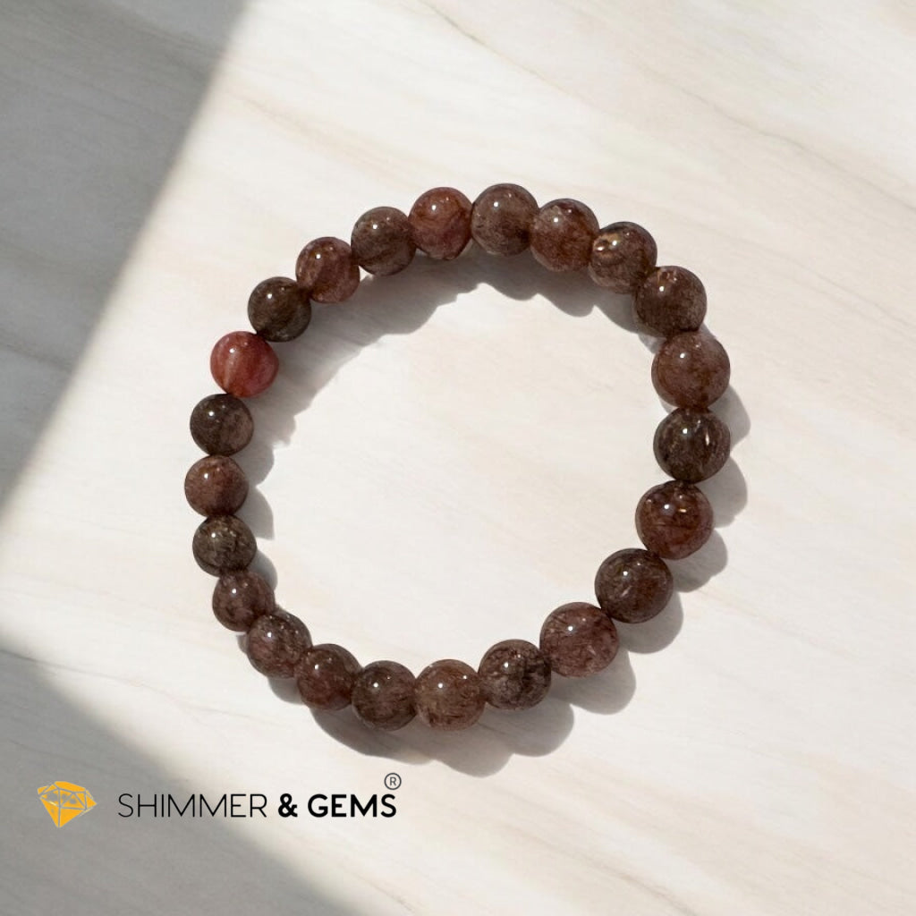Black Gold Rutile Super 7 Bracelet (Multidimensional Grounding • Abundance Codes • Alchemical Mastery) Sacred Technology Collection
