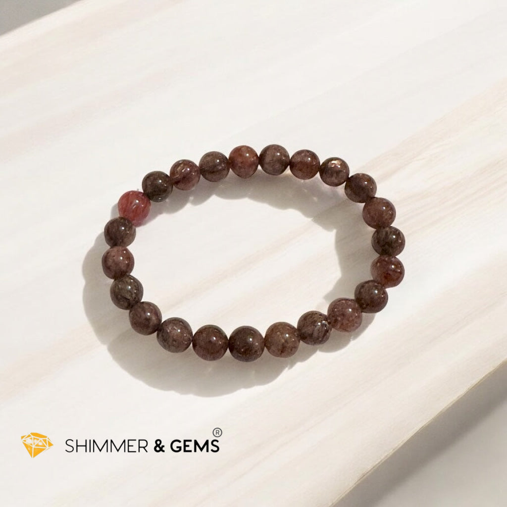 Black Gold Rutile Super 7 Bracelet (Multidimensional Grounding • Abundance Codes • Alchemical Mastery) Sacred Technology Collection