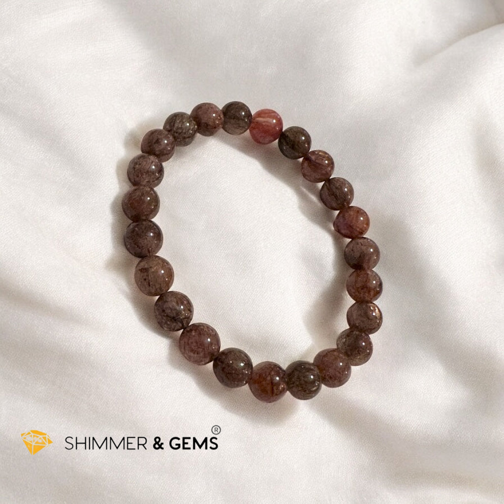 Black Gold Rutile Super 7 Bracelet (Multidimensional Grounding • Abundance Codes • Alchemical Mastery) Sacred Technology Collection