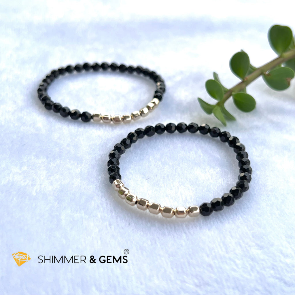 Black Tourmaline Fortune 8 Bracelet (Protection) Bracelets