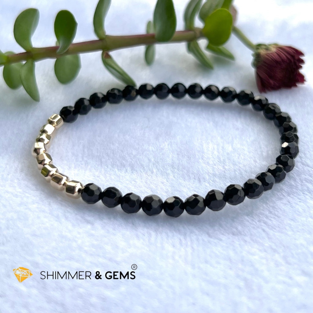 Black Tourmaline Fortune 8 Bracelet (Protection) Bracelets