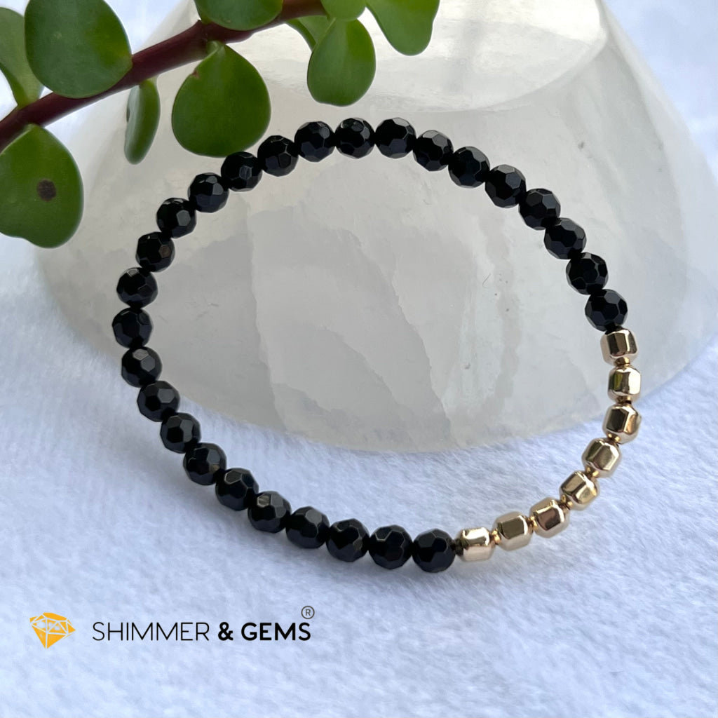 Black Tourmaline Fortune 8 Bracelet (Protection) Bracelets