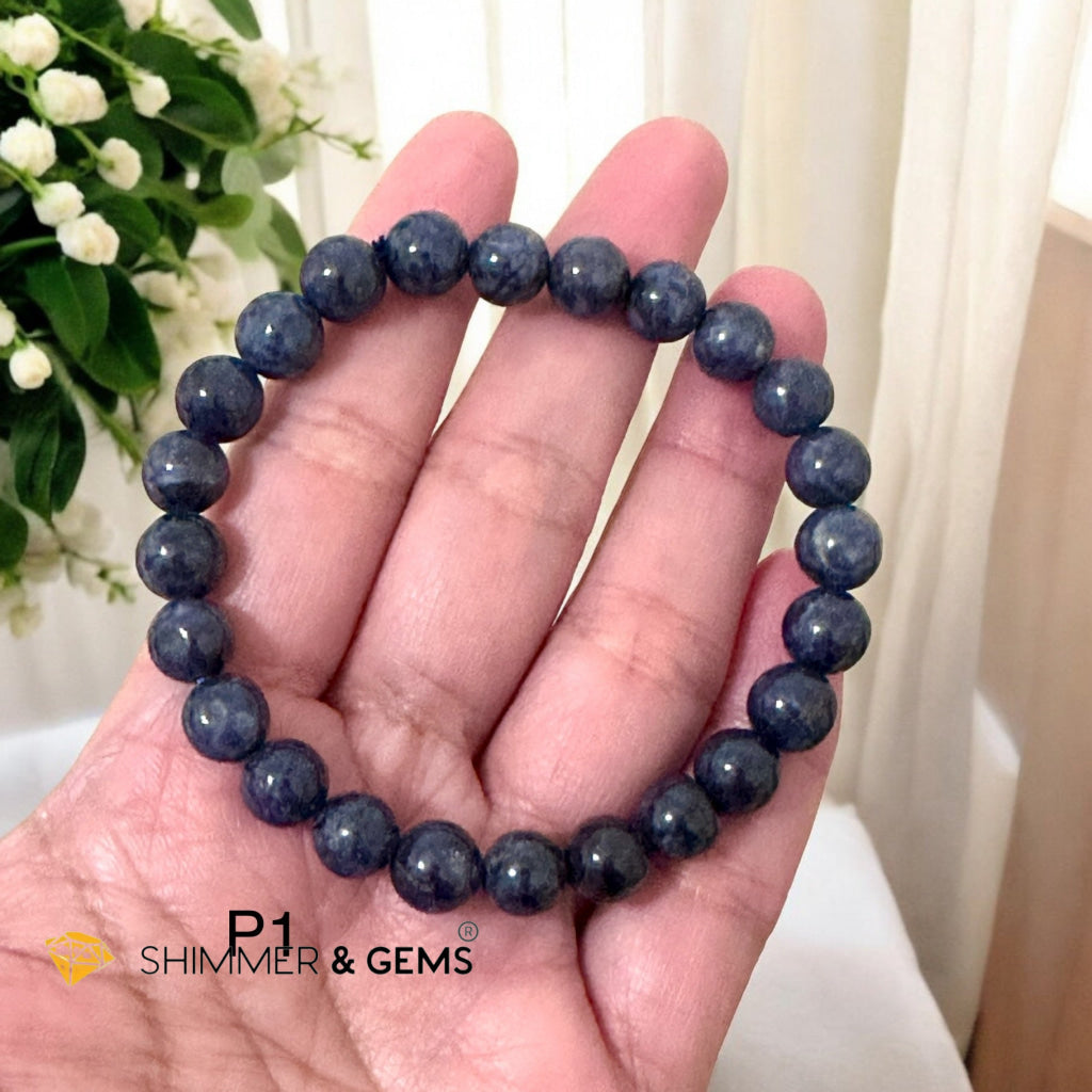 Blue Sapphire 8mm Bracelet (AAAA) Premium, Encoded & Activated