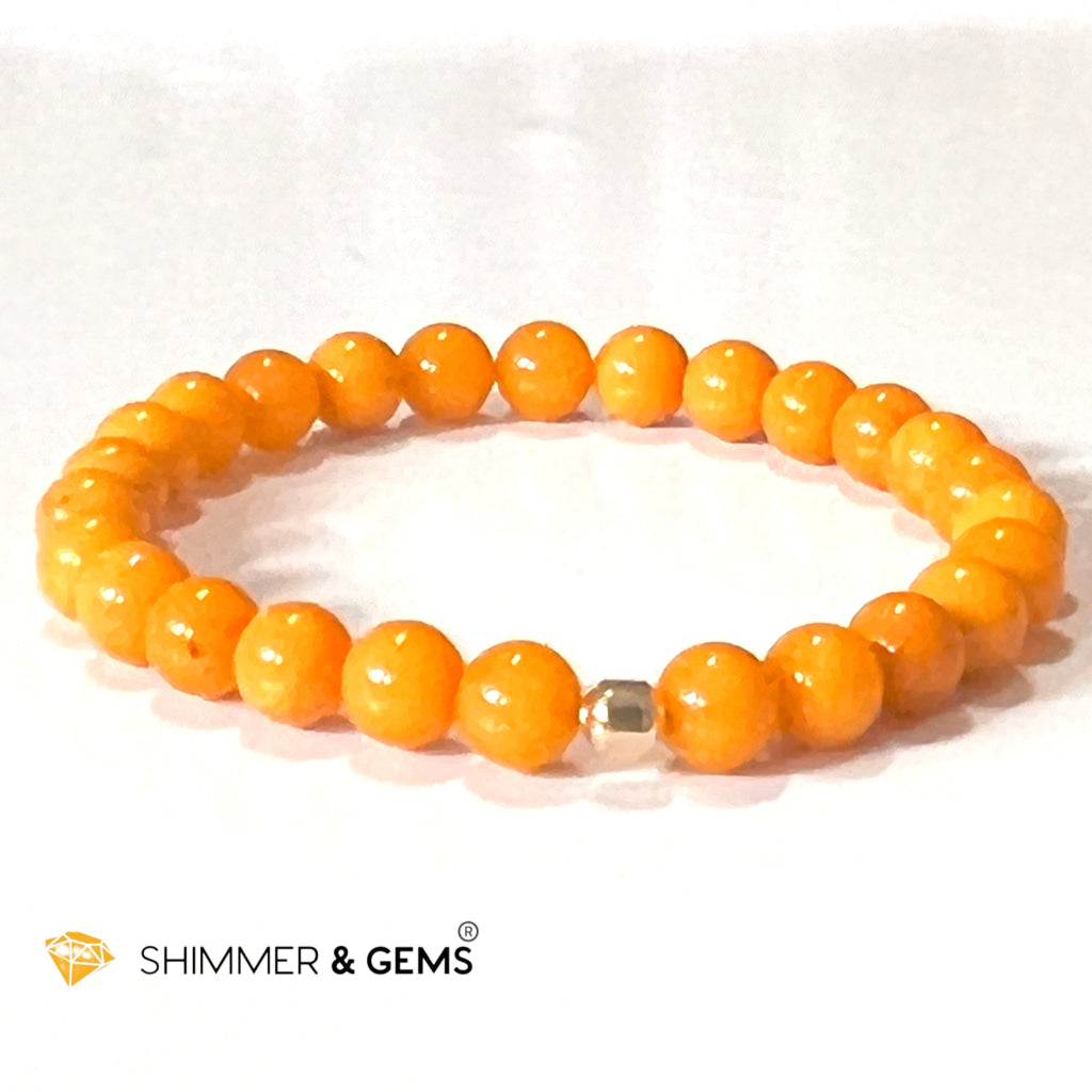 Butter Amber 6Mm Healing Bracelet With 14K Gold Filled Bracelets