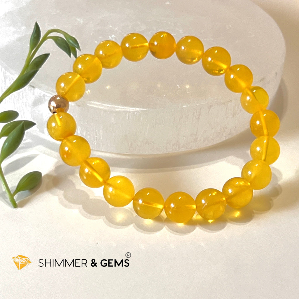 Butter Amber Beeswax Healing Bracelet