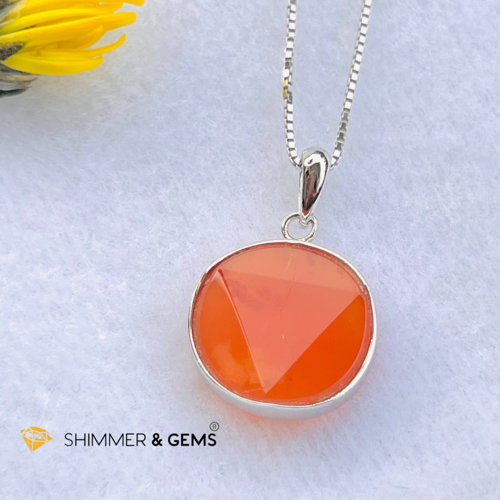 Star Of David Carnelian Pendants 925 Silver (Motivation & Creativity) Charms