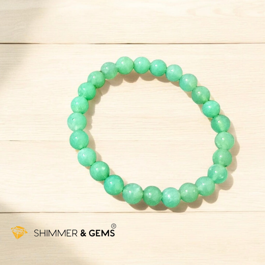 Chrysoprase Premium Top Grade 7mm Bracelet (Encoded & Attuned) Super Lucky Stone 🍀