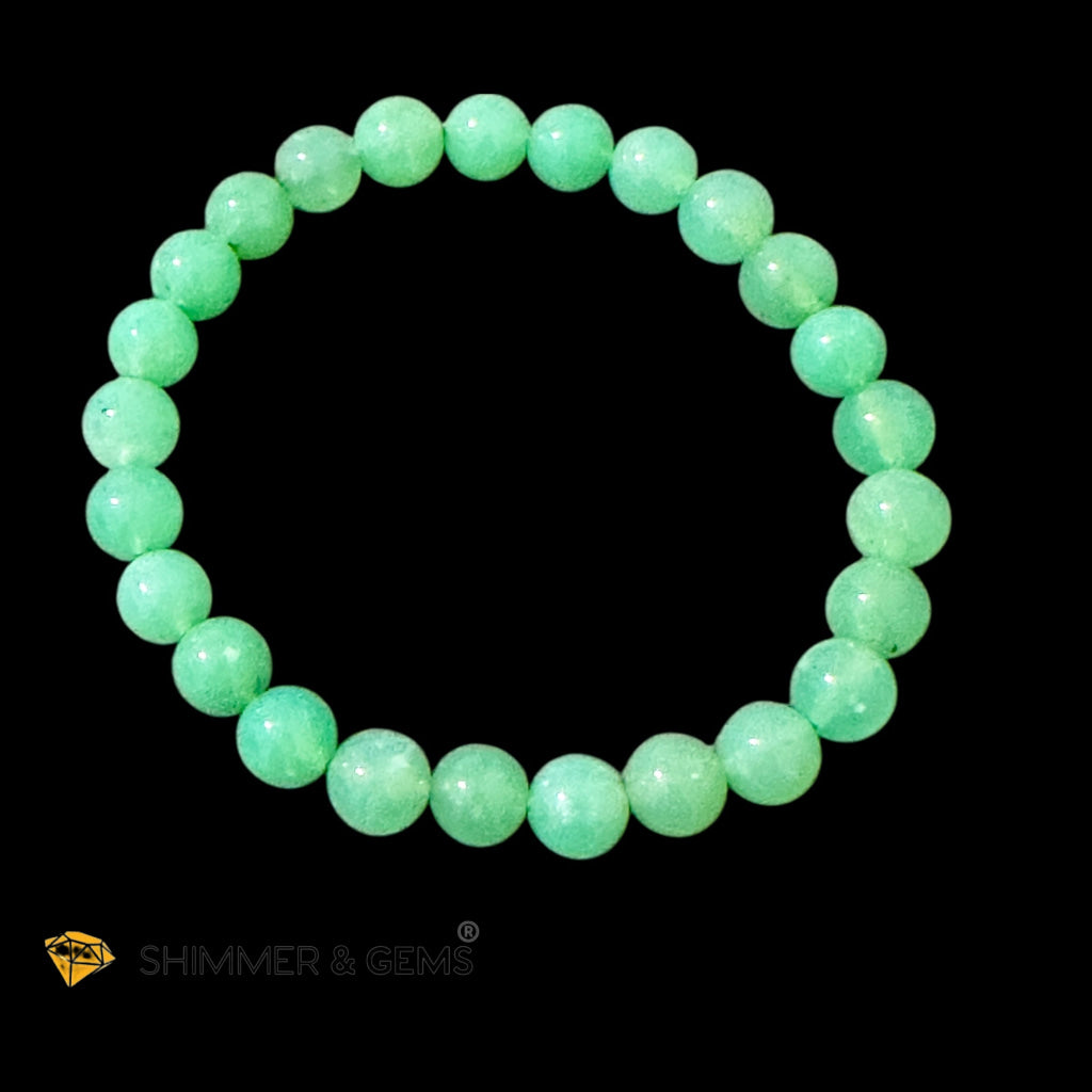 Chrysoprase Premium Top Grade 7mm Bracelet (Encoded & Attuned) Super Lucky Stone 🍀