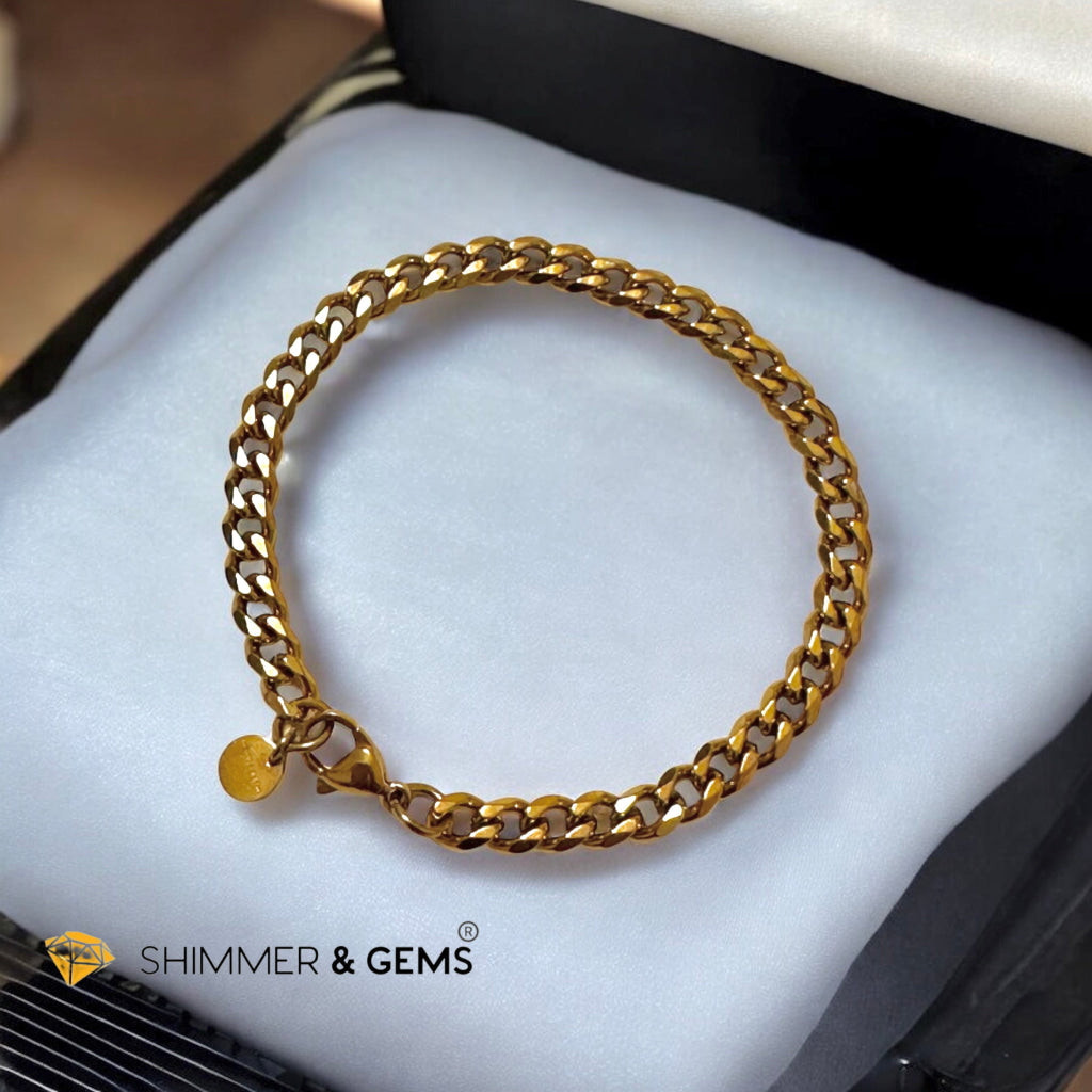 Cuban Chain 5mm Bracelet – Steelar Luxe Collection (Stainless Steel)