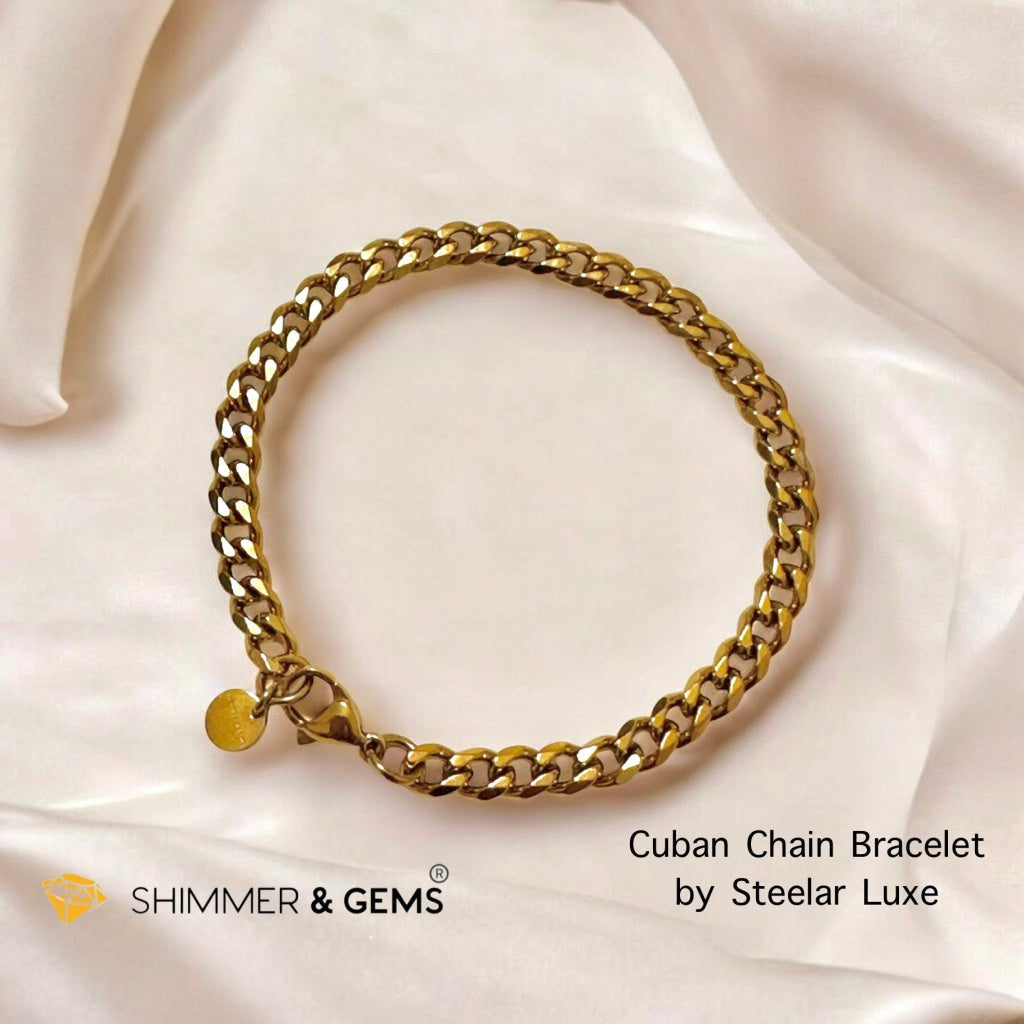 Cuban Chain 5mm Bracelet – Steelar Luxe Collection (Stainless Steel)