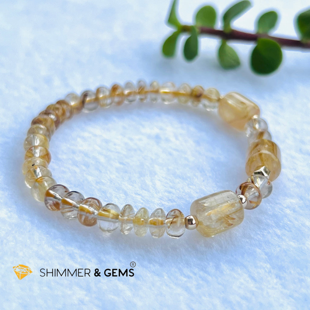 Elegance Golden Rutilated Bracelet (Good Luck) Bracelets