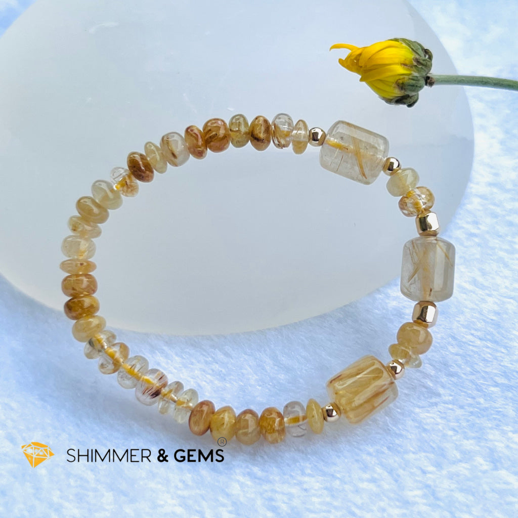 Elegance Golden Rutilated Bracelet (Good Luck) Bracelets