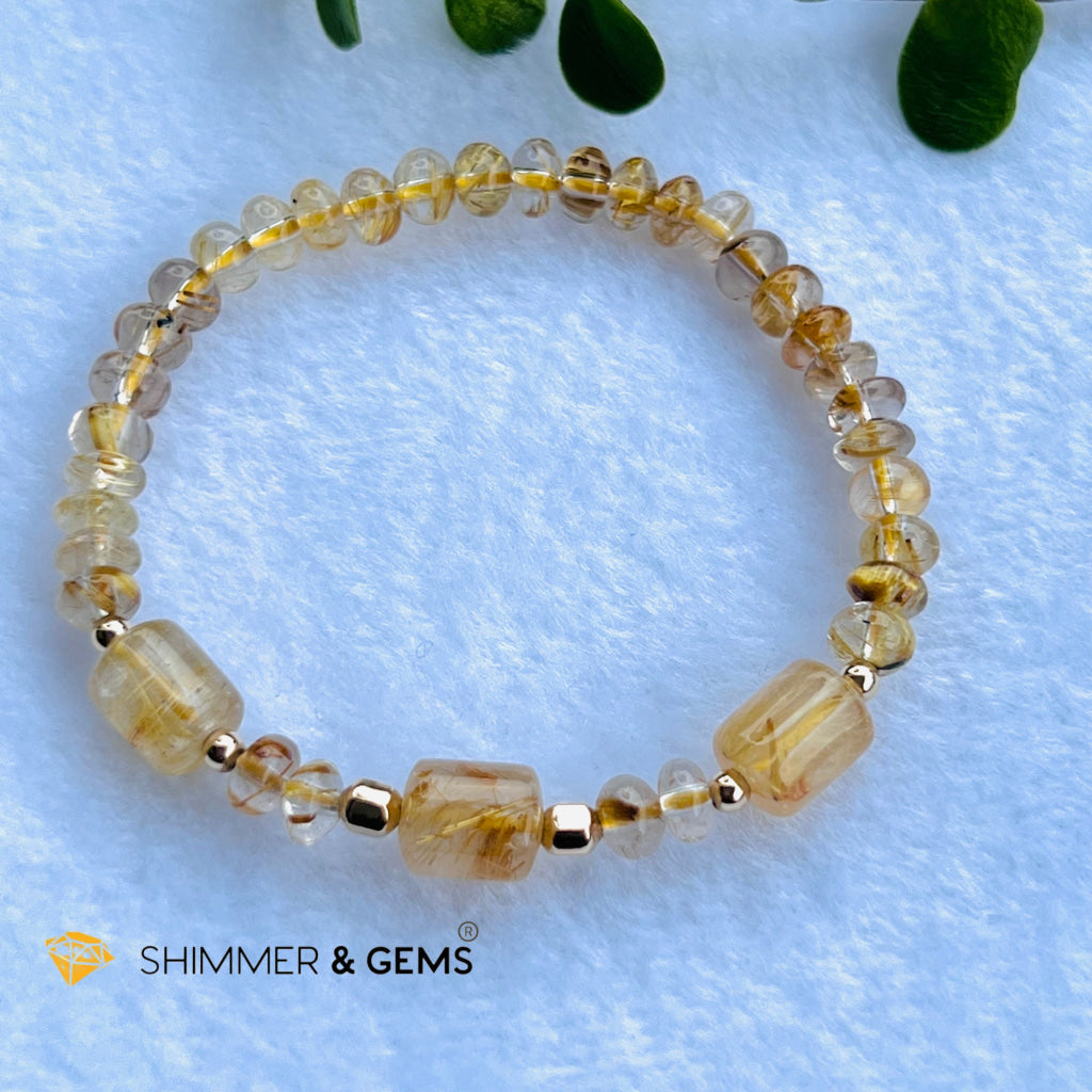 Elegance Golden Rutilated Bracelet (Good Luck) Bracelets