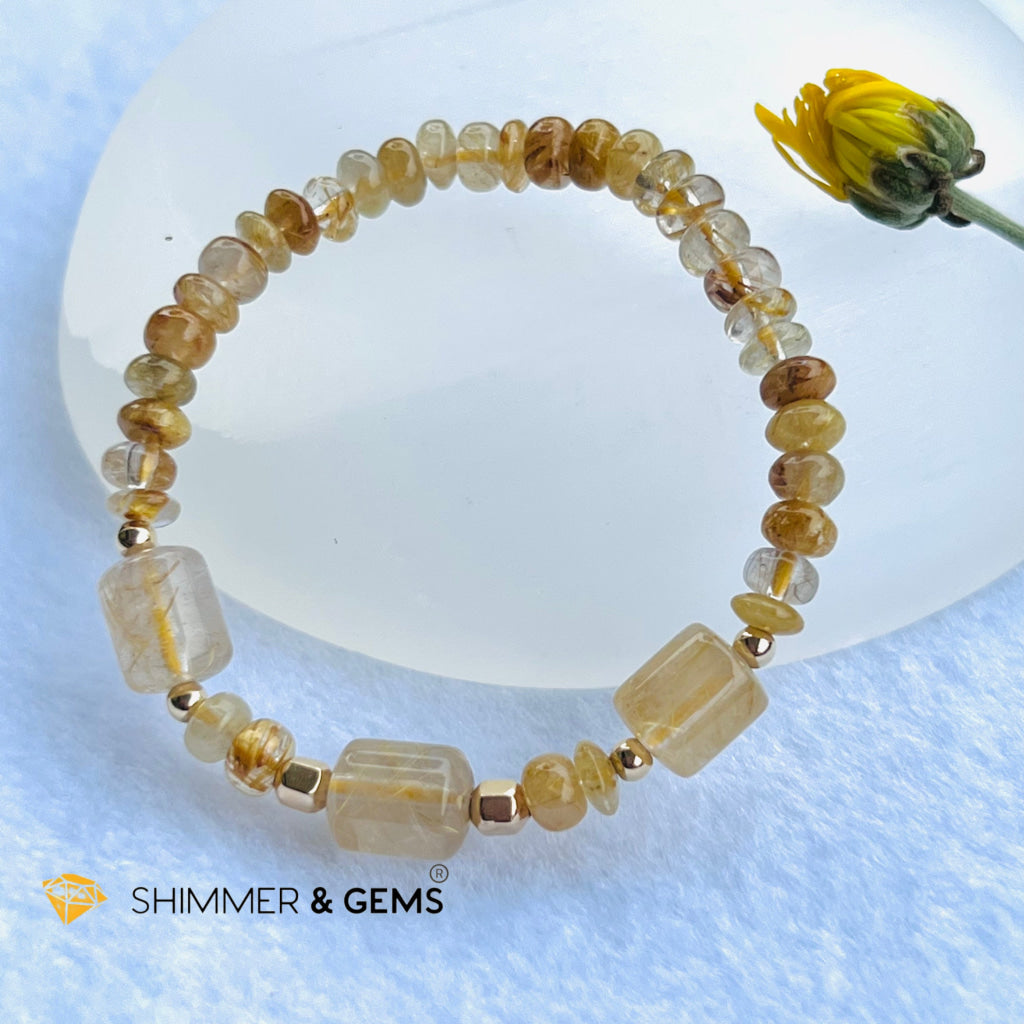 Elegance Golden Rutilated Bracelet (Good Luck) Bracelets