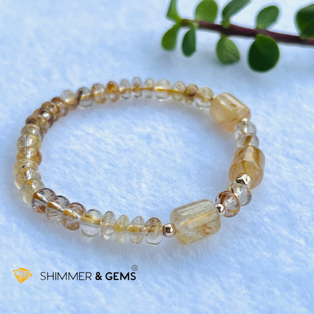 Elegance Golden Rutilated Bracelet (Good Luck) Bracelets