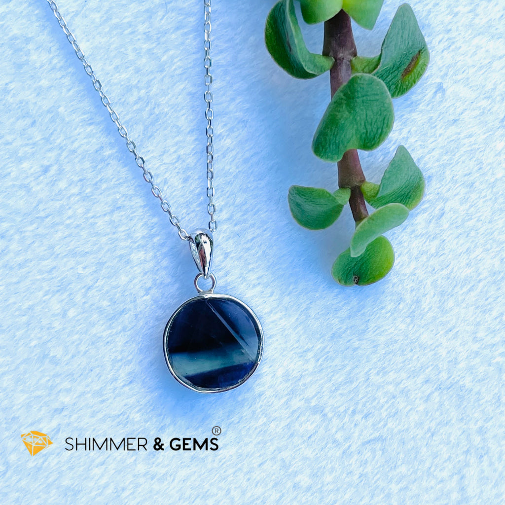 Star Of David Fluorite 12Mm Pendants 925 Silver (Immune Booster) Charms &