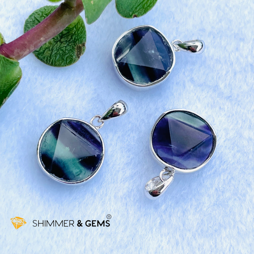 Star Of David Fluorite 12Mm Pendants 925 Silver (Immune Booster) Charms &