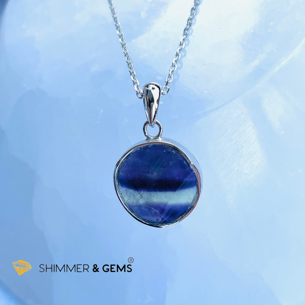 Star Of David Fluorite 12Mm Pendants 925 Silver (Immune Booster) Charms &