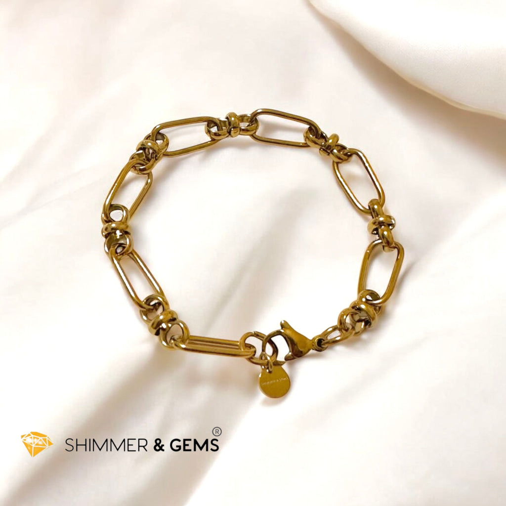 Knotted Link Chain Bracelet – Steelar Luxe Collection (Stainless Steel)