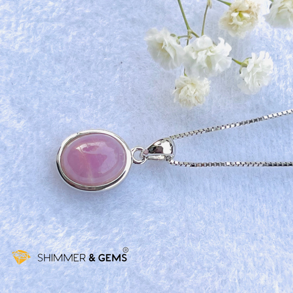 Kunzite Oval Pendant 8X10Mm Charms & Pendants
