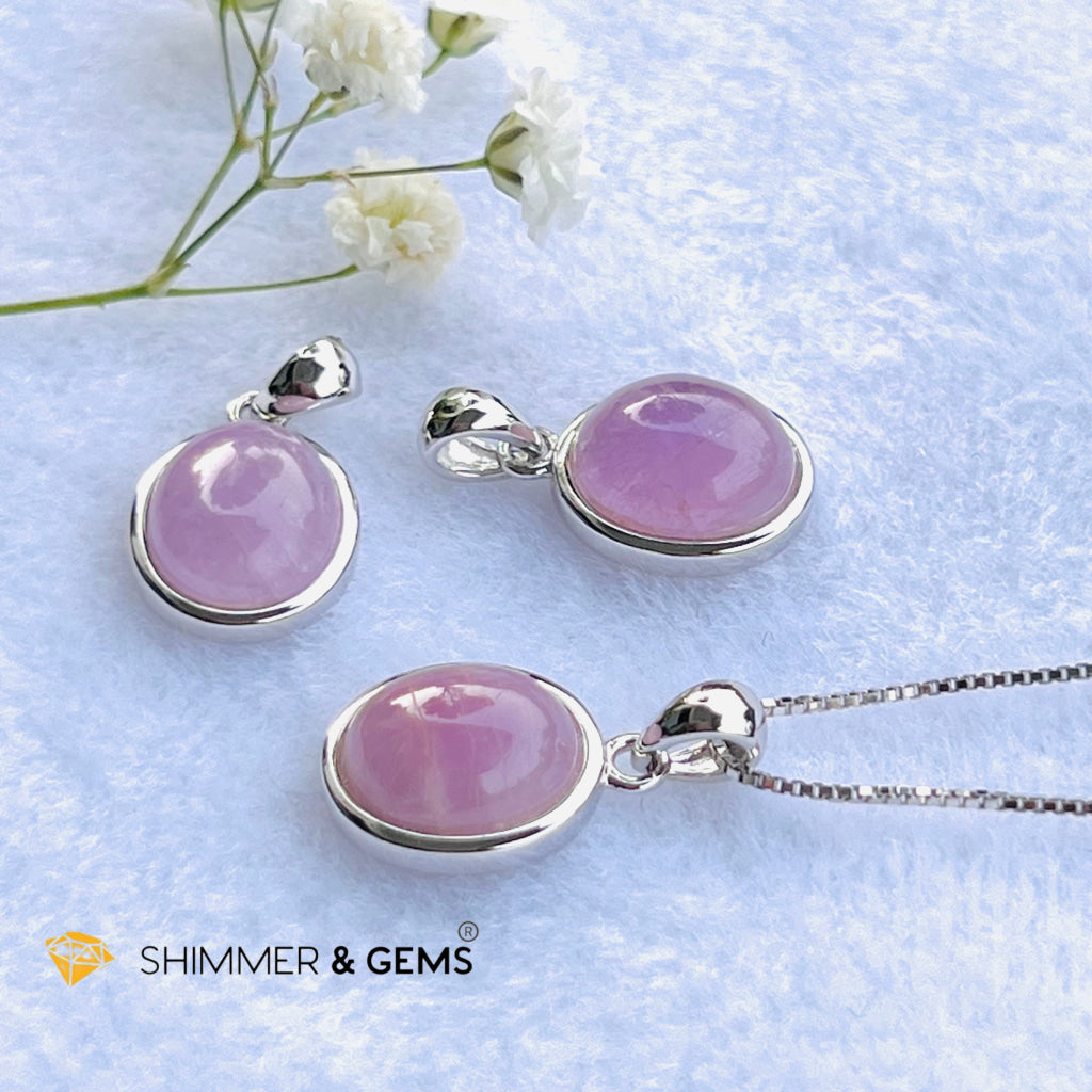 Kunzite Oval Pendant 8X10Mm Charms & Pendants