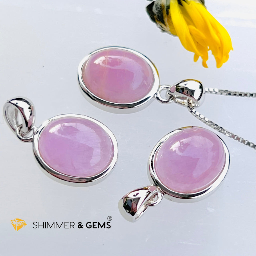 Kunzite Oval Pendant 8X10Mm Charms & Pendants