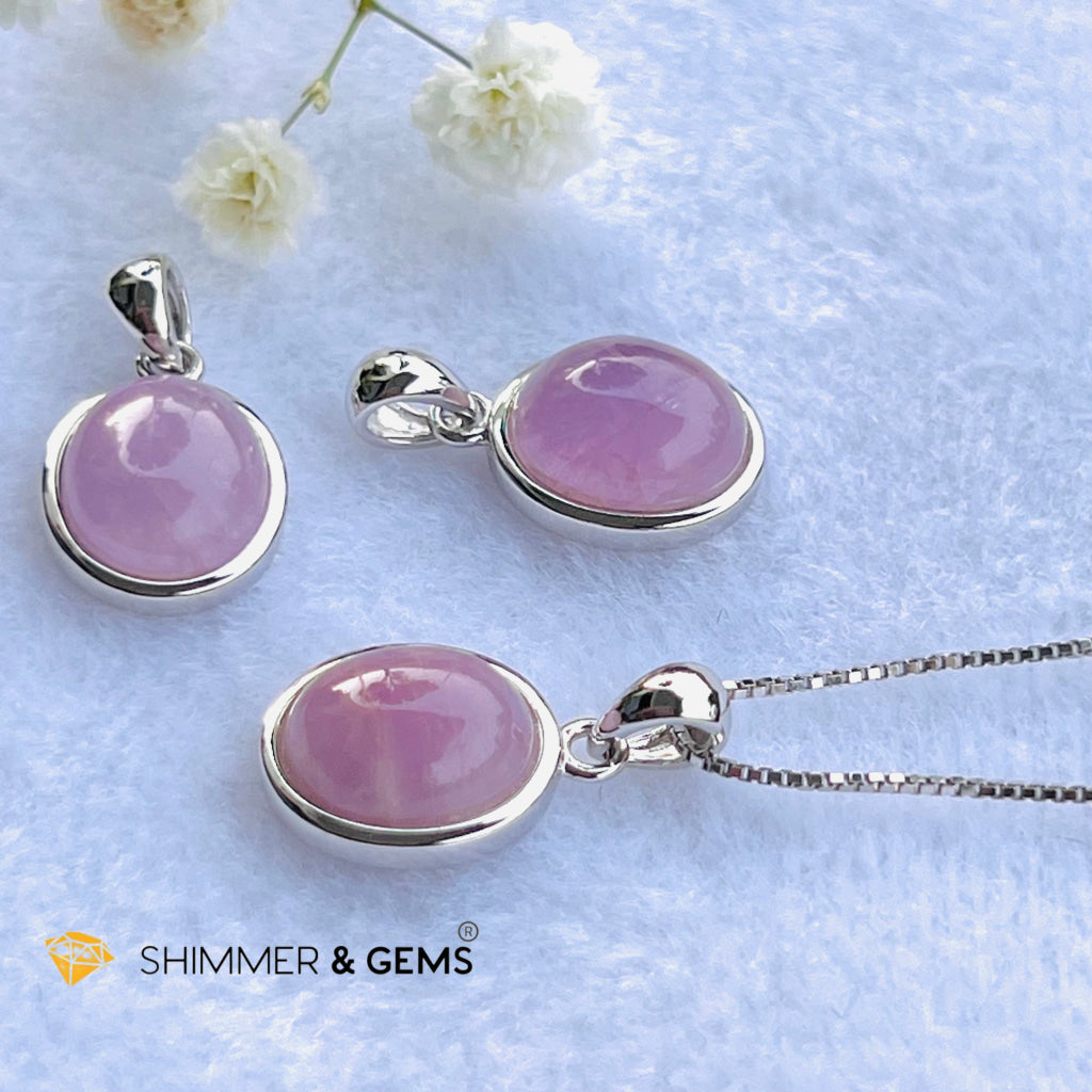 Kunzite Oval Pendant 8X10Mm Charms & Pendants
