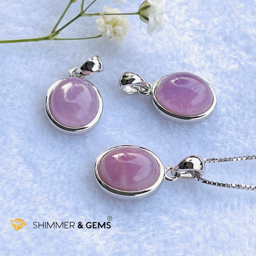 Kunzite Oval Pendant 8X10Mm Charms & Pendants