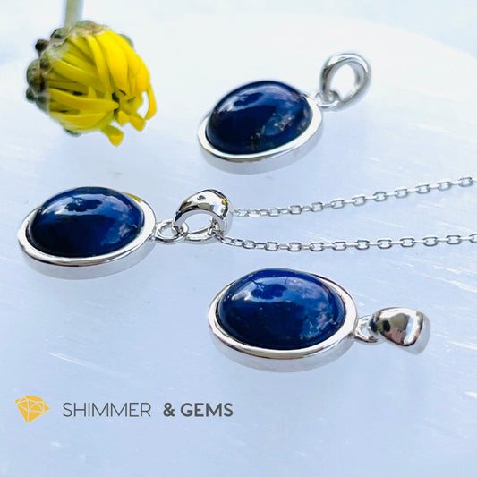 Lapis Lazuli Oval Pendant 8X10Mm Charms & Pendants