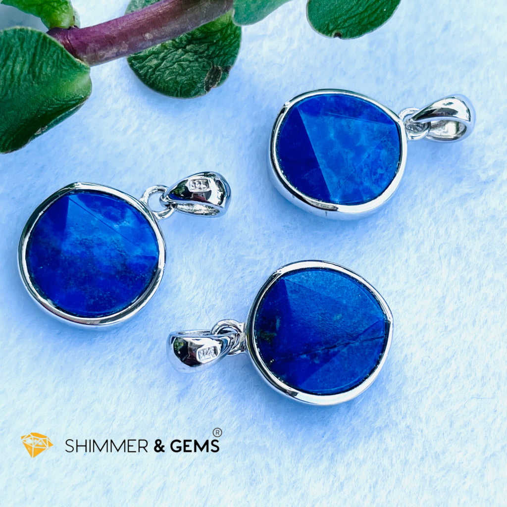 Star Of David Lapis Lazuli 12Mm Pendants 925 Silver (Wisdom & Expression) Charms