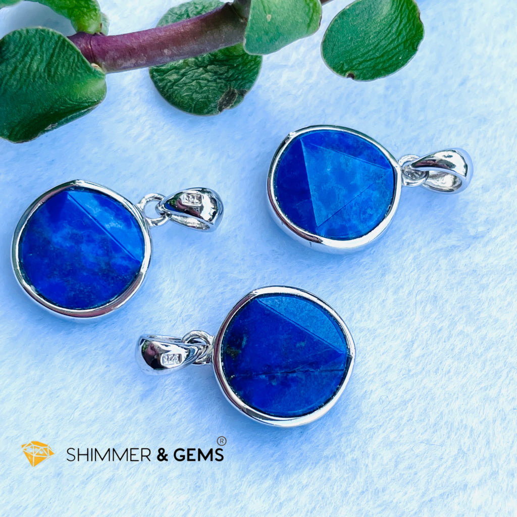 Star Of David Lapis Lazuli 12Mm Pendants 925 Silver (Wisdom & Expression) Charms