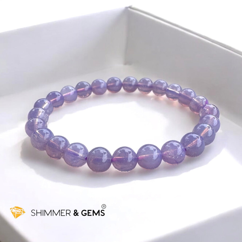 Lavender Moon Quartz Premium AAAA Grade 7mm (Brazil) Very Rare, Premium